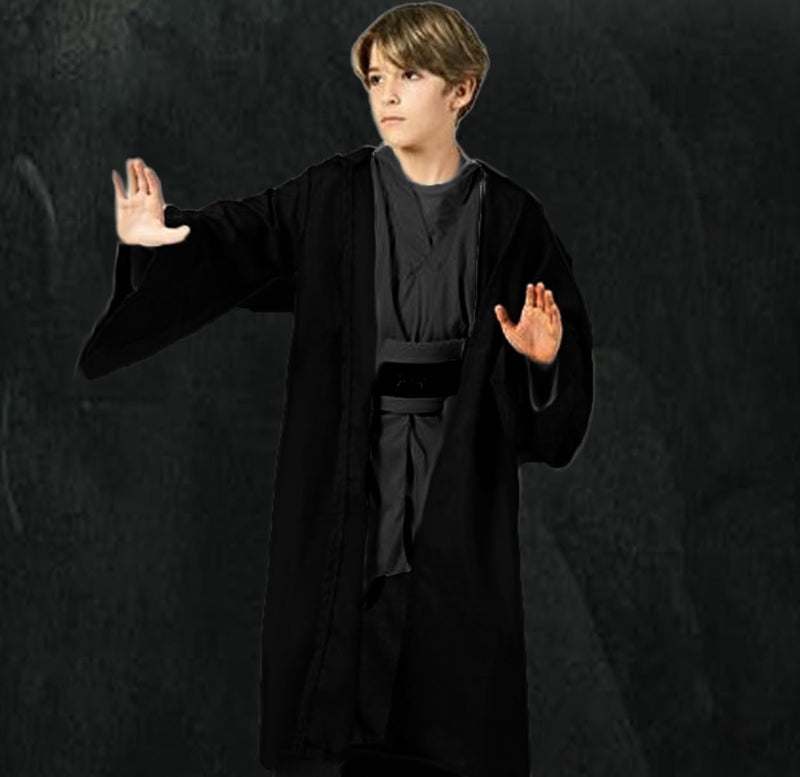 GOLDSTITCH Hooded Robe Cloak Knight Fancy Cool Cosplay Costume - Image 4